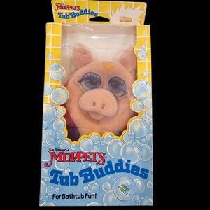 VTG 80s Muppet Babies Miss Piggy Tub Buddies BATH MITT PLUSH‎ Washable USA Made